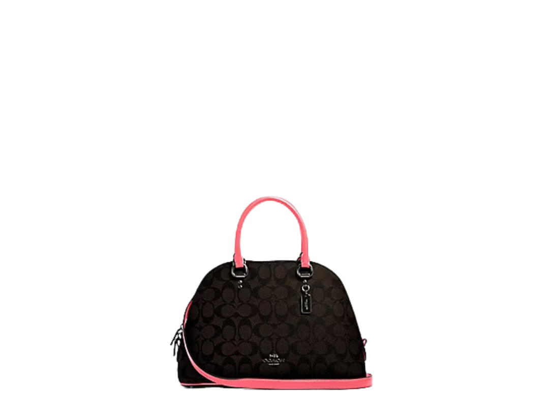 Coach Coach Katy Satchel Brown Pink Lemonade
