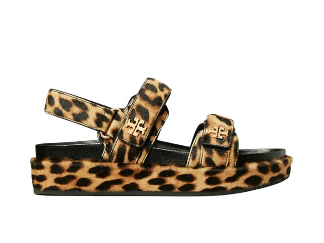 Tory Burch Tory Burch Kira Leopard Sandals Sand Beige Multicolor (Women's) - view 1