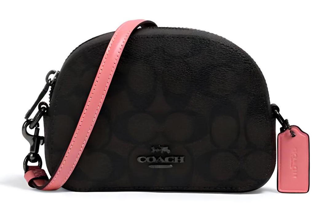 Coach Coach Serena Leather Shoulder Bag, Crossbody Bag Mini Women's Black