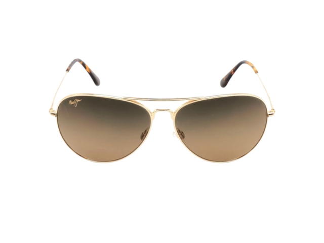 Maui Jim Maui Jim Mavericks 264 16 In Gold Pure Titanium Frame With Brown Lenses - view 2