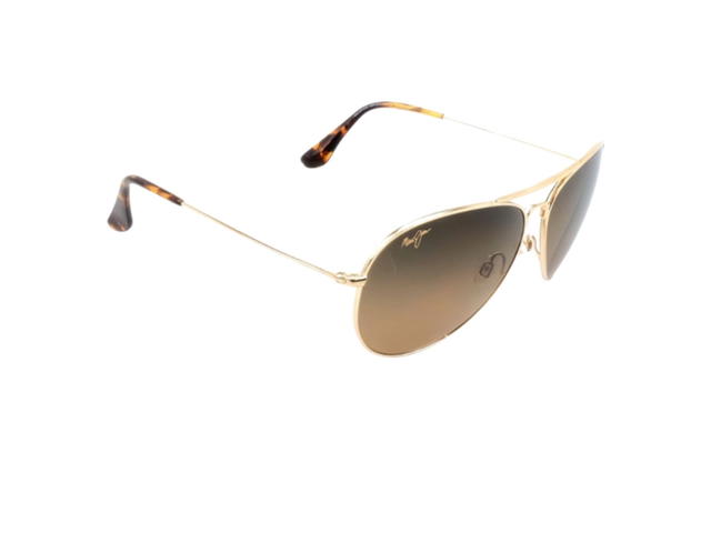 Maui Jim Maui Jim Mavericks 264 16 In Gold Pure Titanium Frame With Brown Lenses - view 3