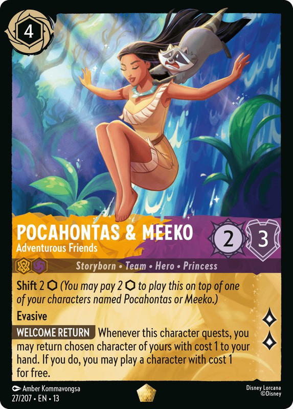 Disney Lorcana Disney Lorcana Pocahontas & Meeko Adventurous Friends L [27/207] Attack of the Vine! (EN)