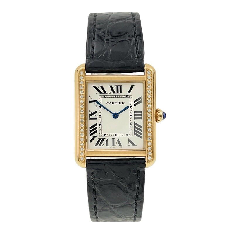Cartier Cartier Tank Solo 24mm 18k Yellow Gold Diamond Bezel