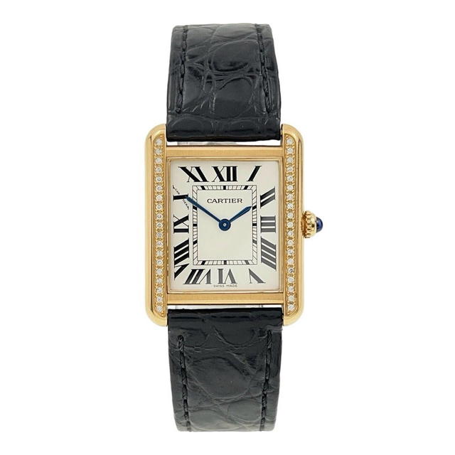 Cartier Cartier Tank Solo 24mm 18k Yellow Gold Diamond Bezel - view 1