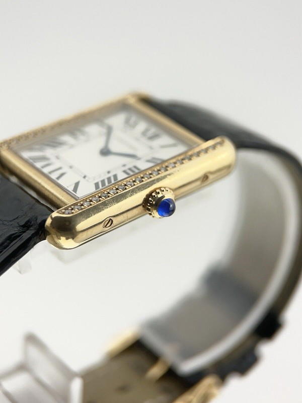 Cartier Cartier Tank Solo 24mm 18k Yellow Gold Diamond Bezel - view 4