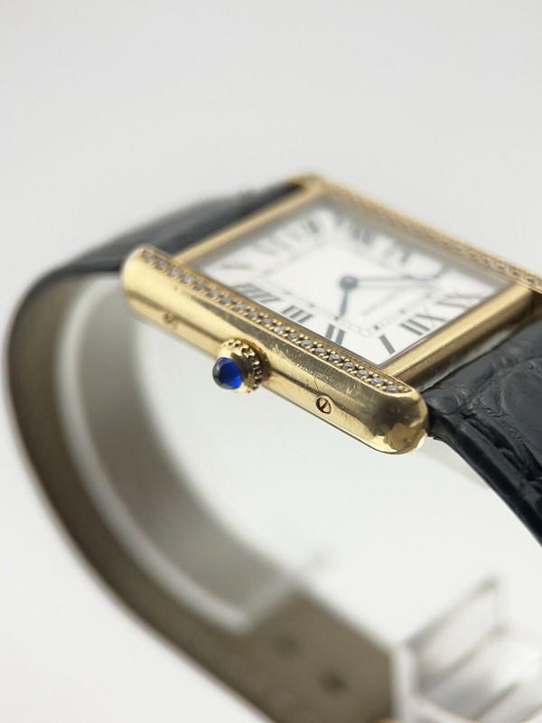 Cartier Cartier Tank Solo 24mm 18k Yellow Gold Diamond Bezel - view 5