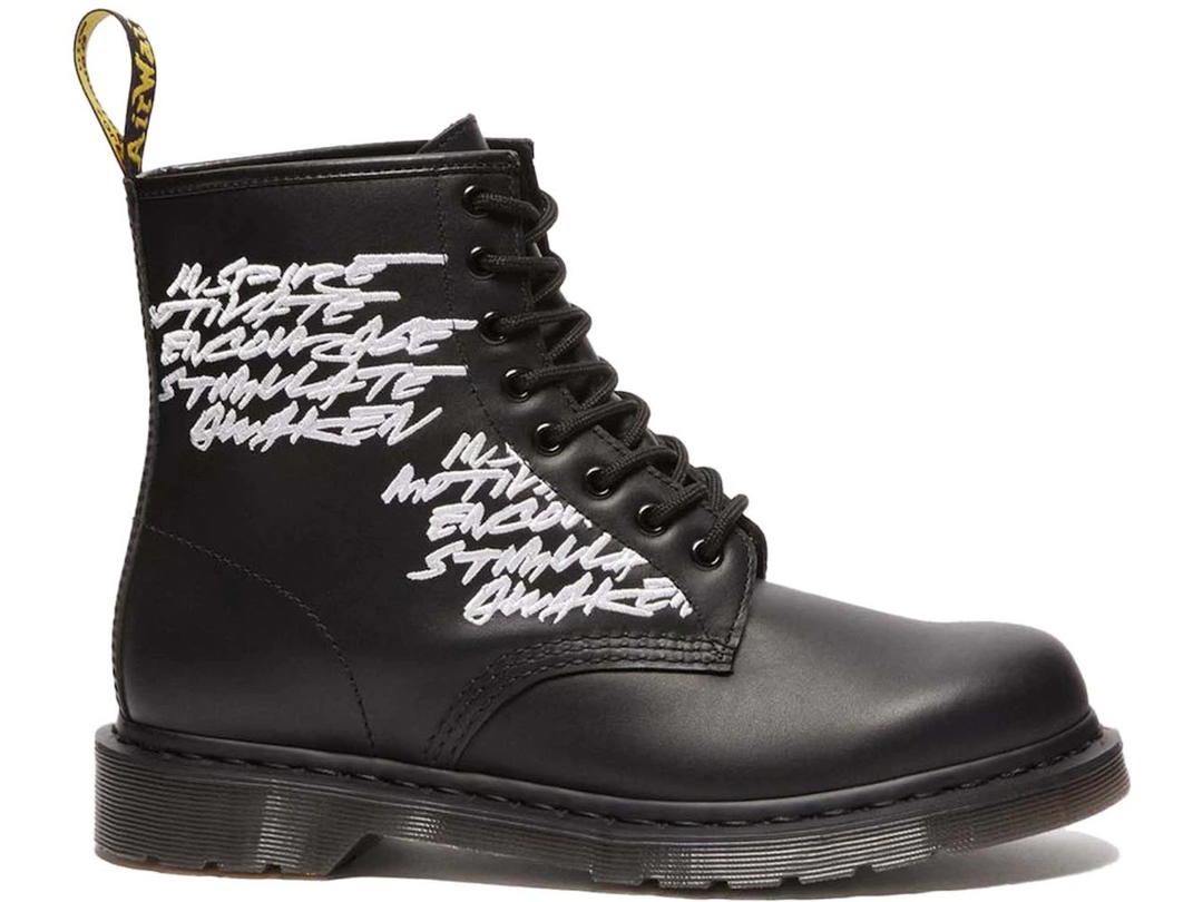 Dr. Martens Dr. Martens 1460 Futura Laboratories Embroidered Black Leather