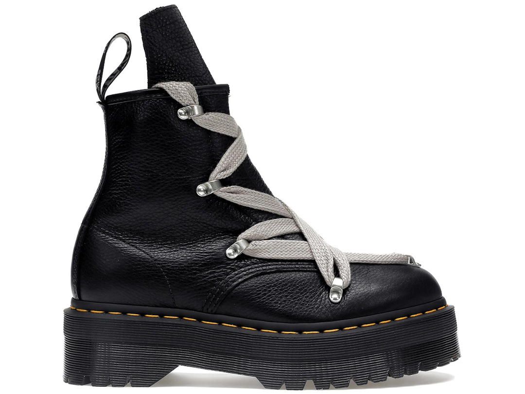 Dr. Martens Dr. Martens 1460 Quad Leather Sole Pentagram Jumbo Lace Boot Rick Owens Black