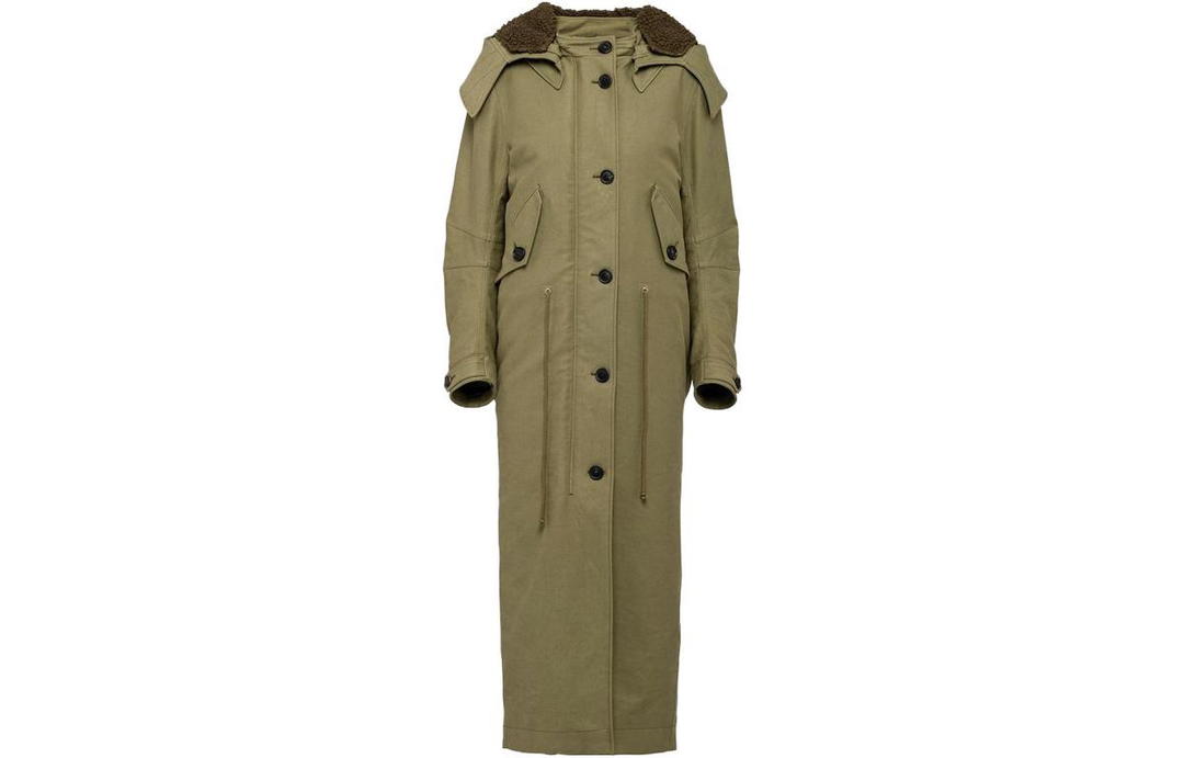 Prada Prada Coats Women's Army Green