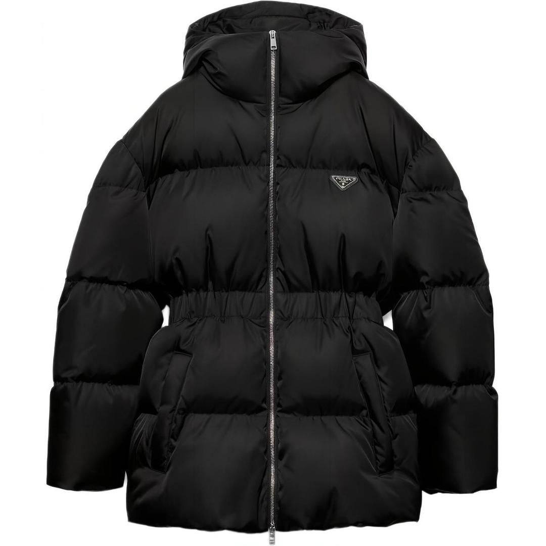 Prada Prada Zipped Hooded Down Jacket