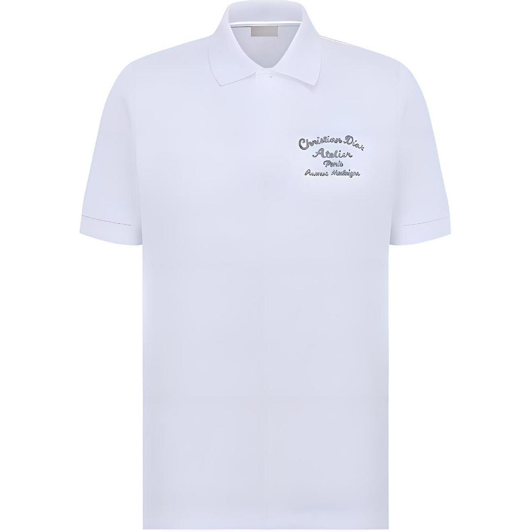 Dior Dior Quarterly New Products Polo Shirts Men White