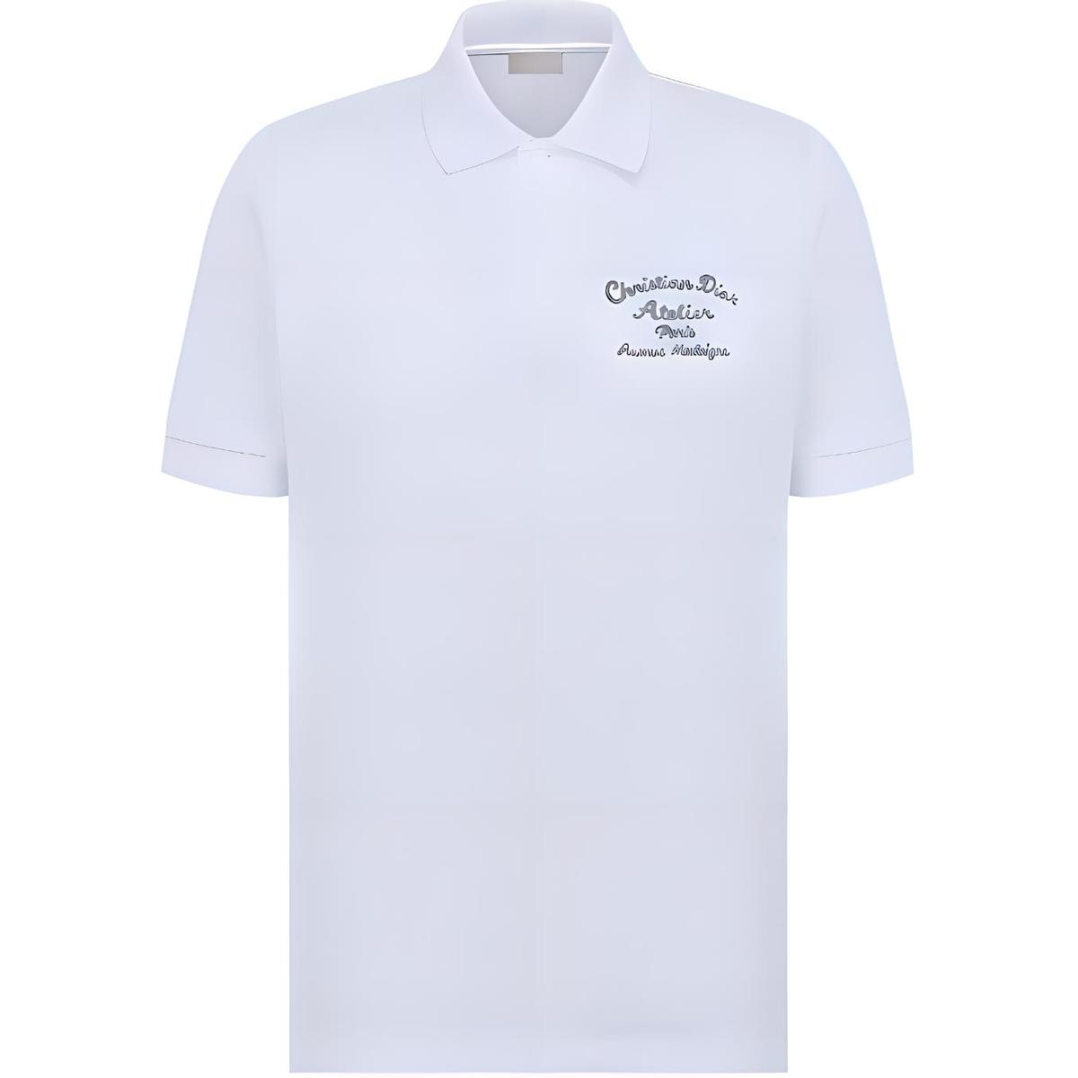 Dior Dior Quarterly New Products Polo Shirts Men White