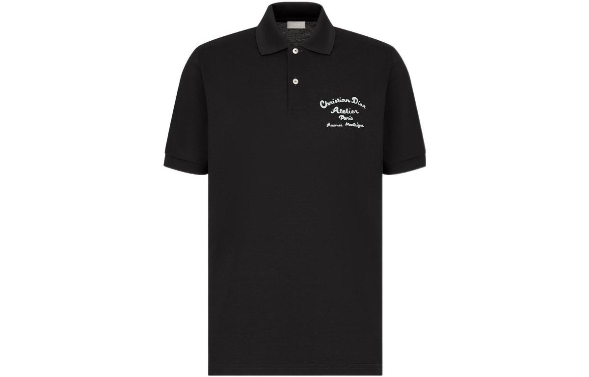 Dior Dior Quarterly New Products Polo Shirts Men Black