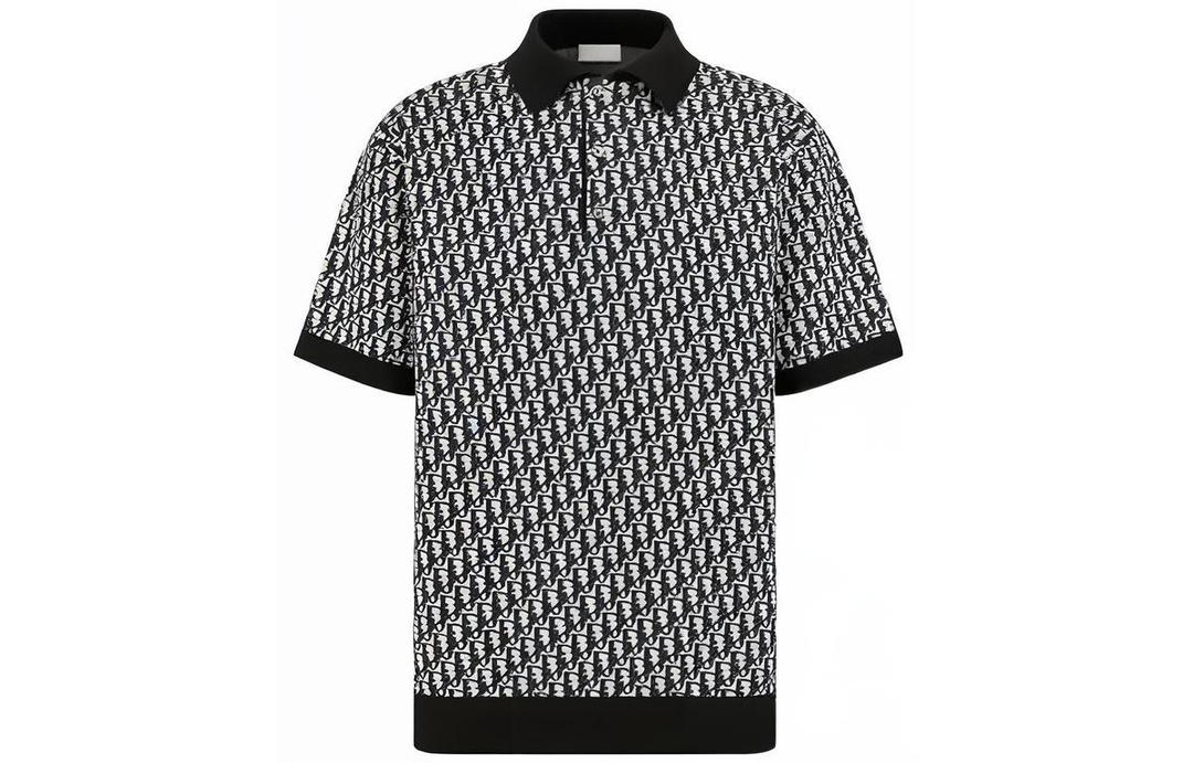 Dior Dior SS23 Polo Shirt Men's Black White