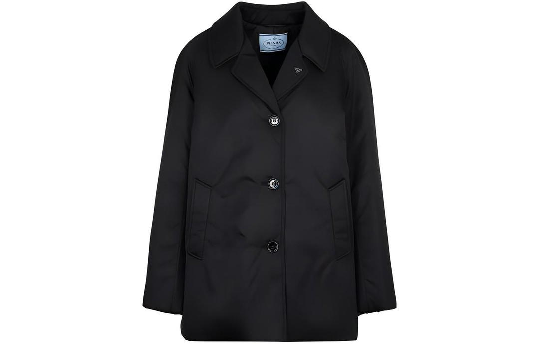 Prada Prada Buttoned V-Neck Coat