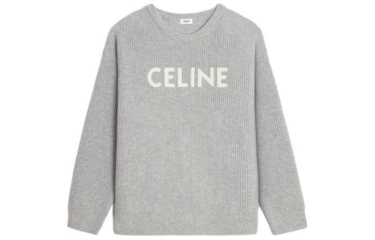 Celine Celine Oversized Celine Sweater In Ribbed Wool