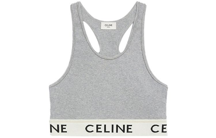 Celine CELINE Tank Tops Women's Gray