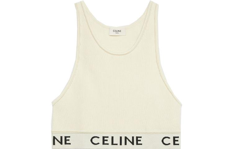 Celine CELINE Tank Tops Women's Ecru