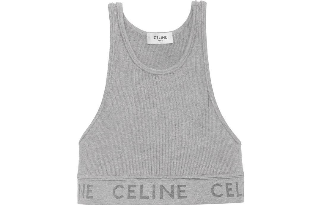 Celine CELINE Tank Tops Women's Gray