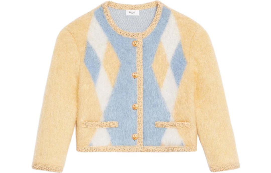 Celine CELINE Cropped Coats Women's Yellow
