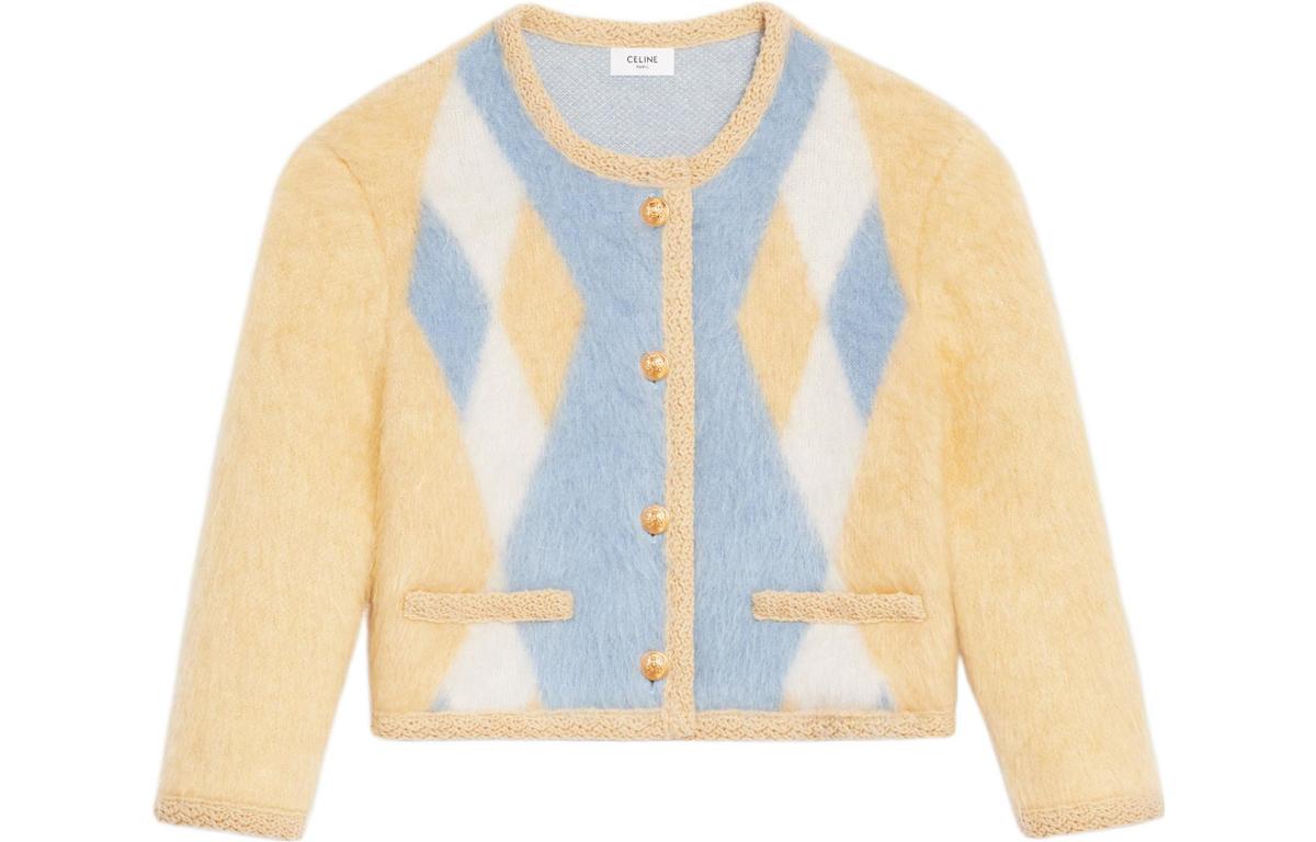 Celine CELINE Cropped Coats Women's Yellow