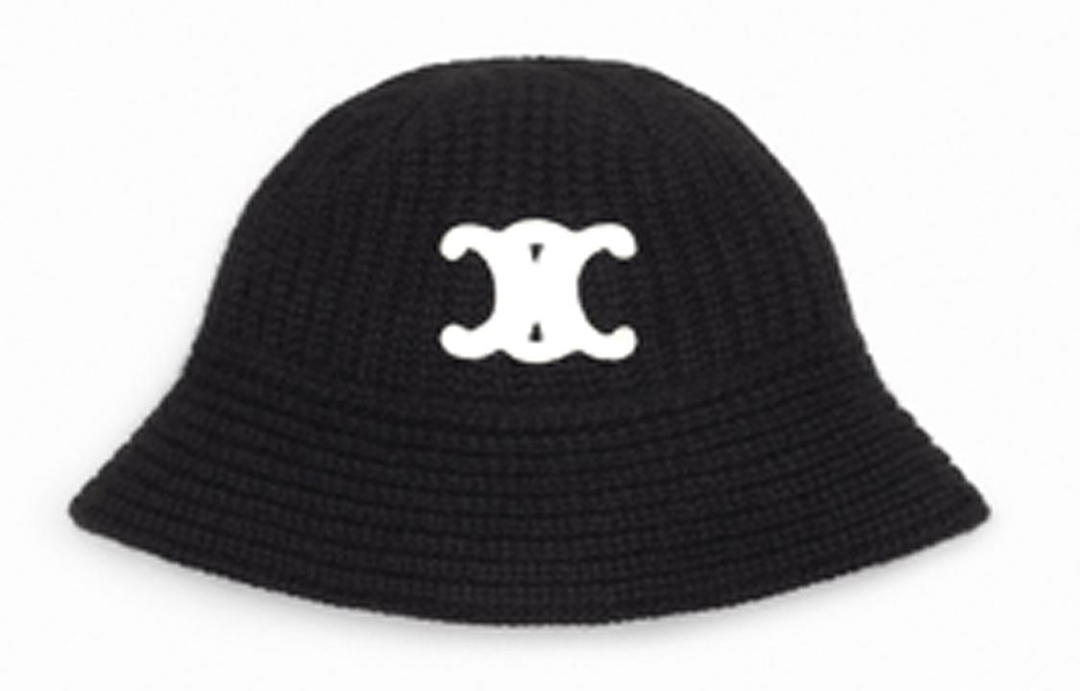 Celine Celine Triomphe Cloche Beanie In Cashmere