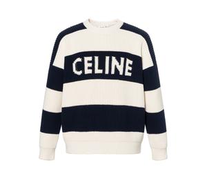 Buy Celine Oversized Sweater In Striped Cotton at Sasom – Authentic and Ready to Ship