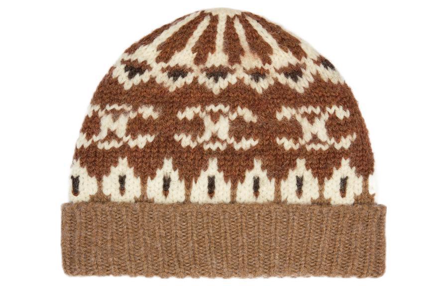 Celine Celine Beanie In Triomphe Fair Isle Wool