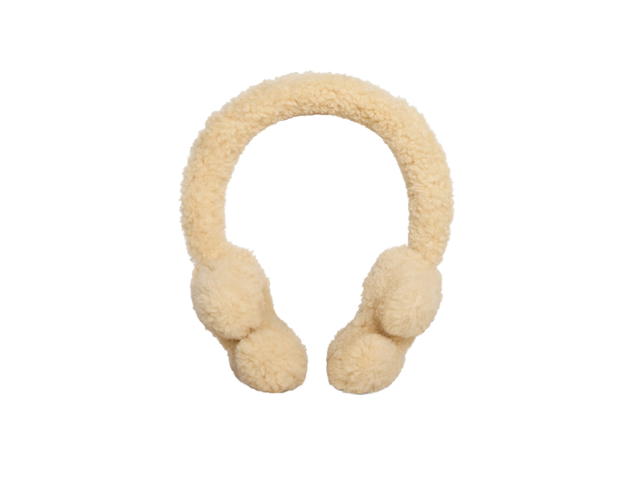 Celine Celine Earmuffs In Shearling Vanilla - view 2