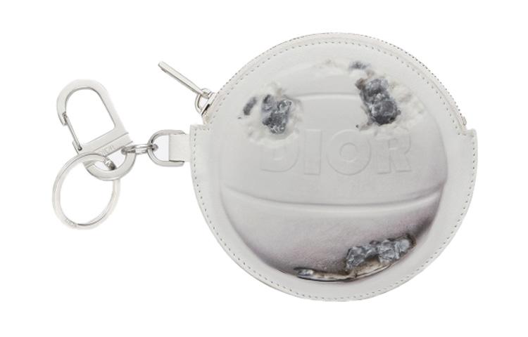 Dior Dior Cow Leather Coin Purse Unisex White