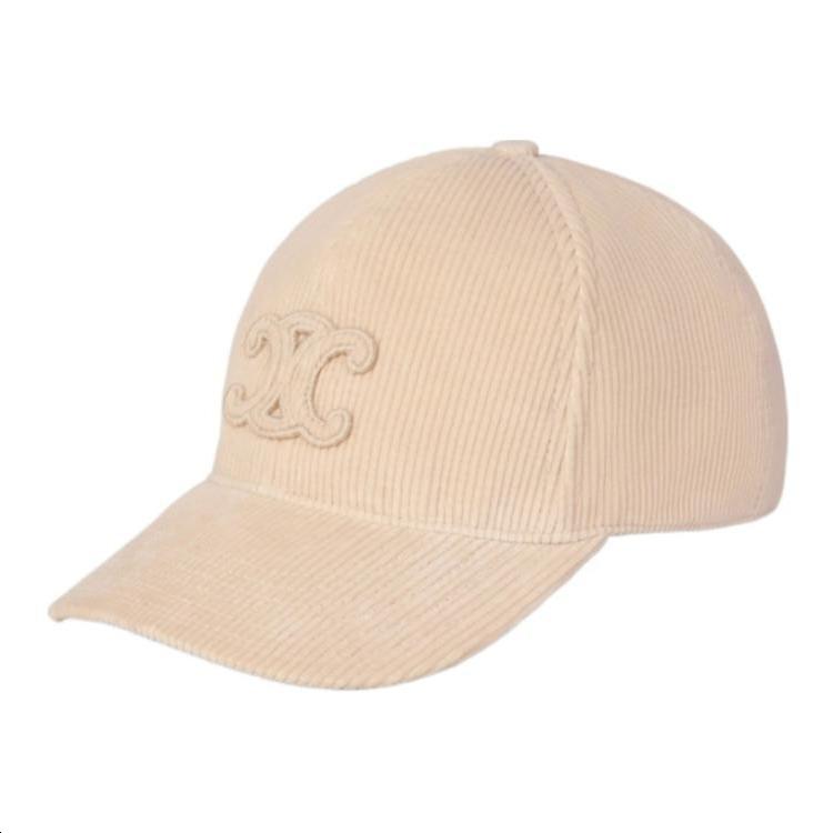 Celine Celine Triomphe Baseball Cap In Corduroy