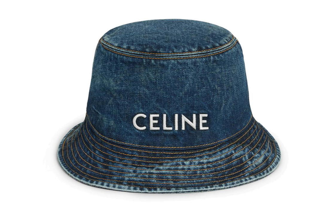Celine CELINE Bucket Hat In Trail Wash Denim
