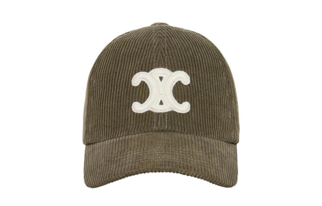 Celine CELINE Cotton Baseball Caps Women's Umber