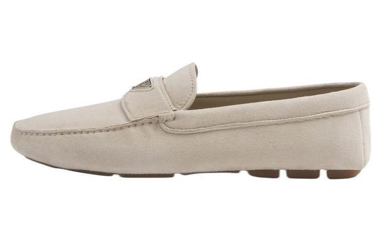 Prada Prada Triangle-logo Suede Loafers