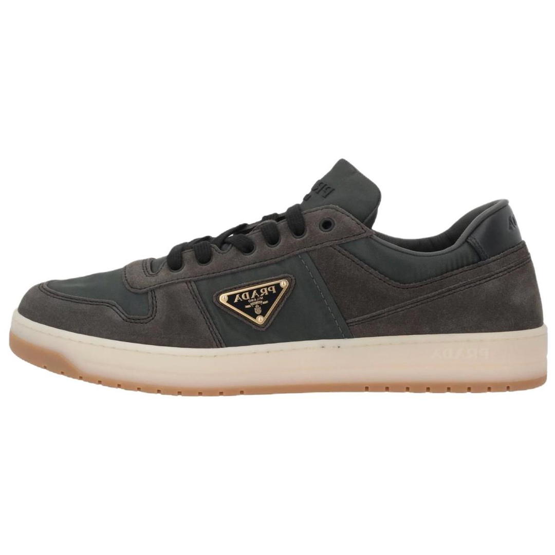 Prada Prada Downtown Low-Top Skateboard Shoes Men's Dark Green