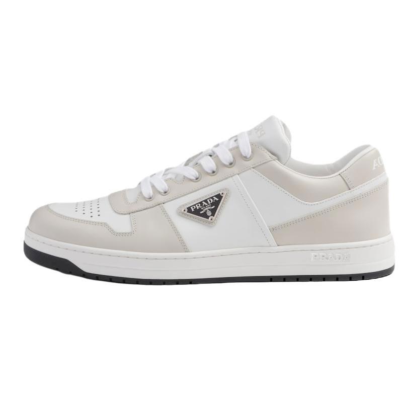 Prada Prada Downtown Skateboard Shoes Men's Gray White