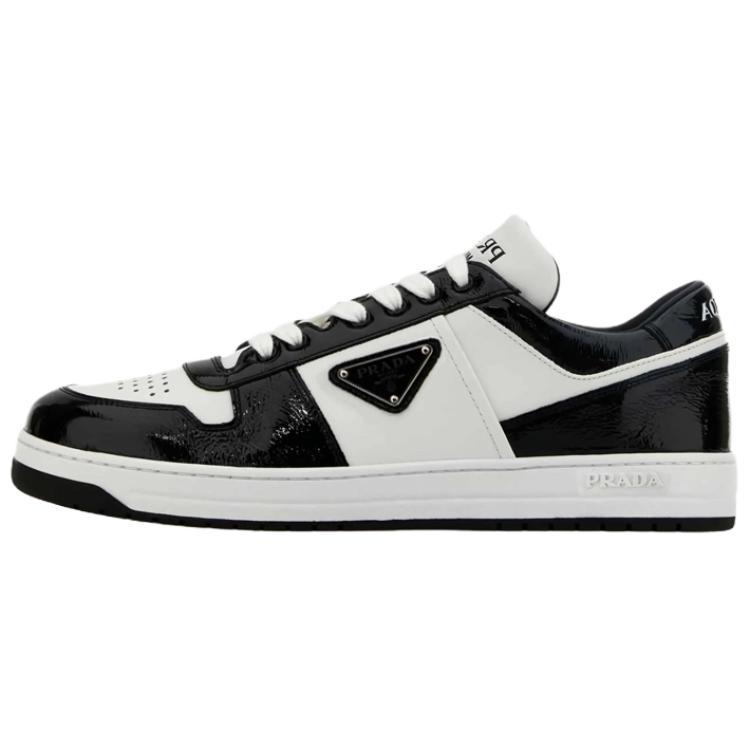 Prada Prada Downtown Low Top Skateboard Shoes Men's Black White