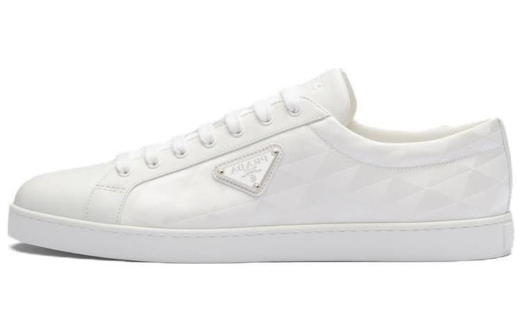 Prada Prada Triangle logo Lace up Sneakers