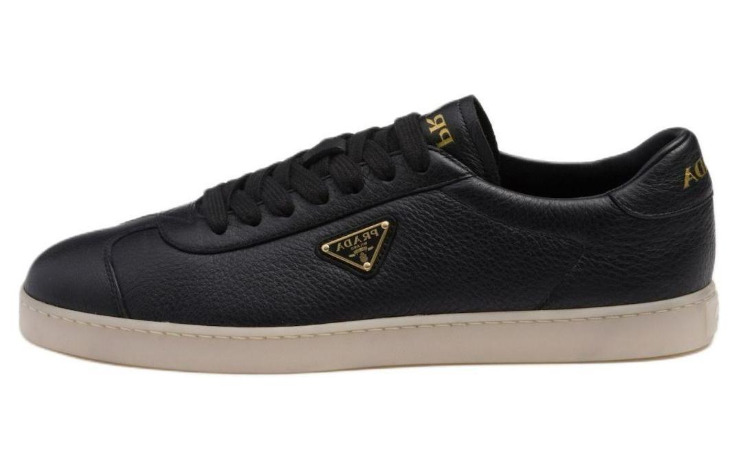 Prada Prada Triangle logo Leather Sneakers