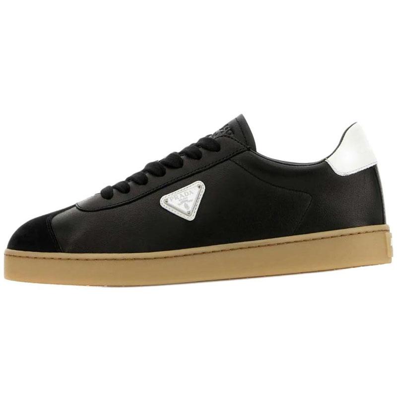 Prada Prada Low Top Skateboard Shoes Men's Black