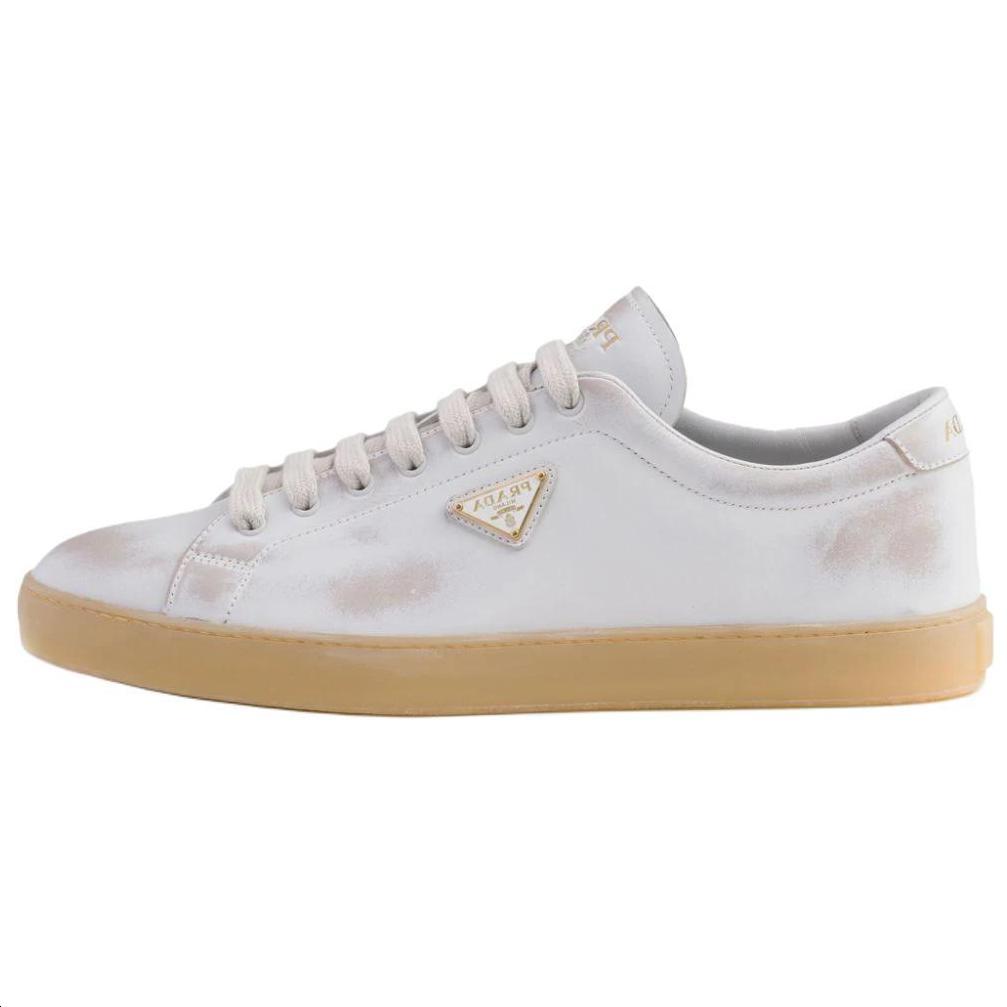 Prada Prada Low Top Skateboard Shoes Men's White