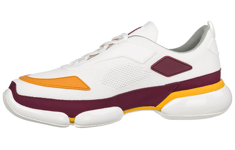 Prada Prada Cloudbust Thunder Cushioning Anti-Slip Wear-Resistant Breathability Low-Top Casual Shoes Men's White