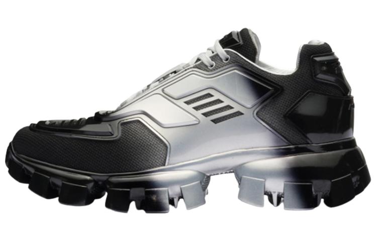 Prada Prada Slip-Resistant Low-Top Sports Casual Shoes Black Gray White