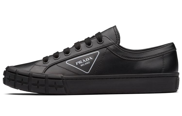 Prada Prada Cassetta Wheel Leather Low 'Black'