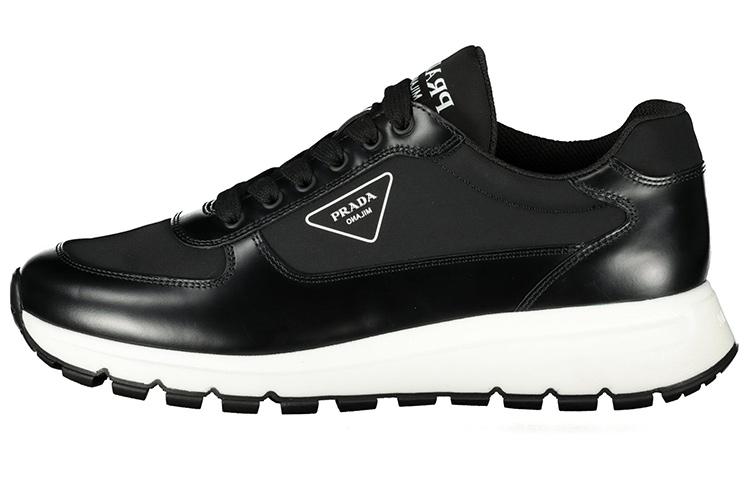 Prada Prada Cushioning Low Top Sports Casual Shoes Men's Black