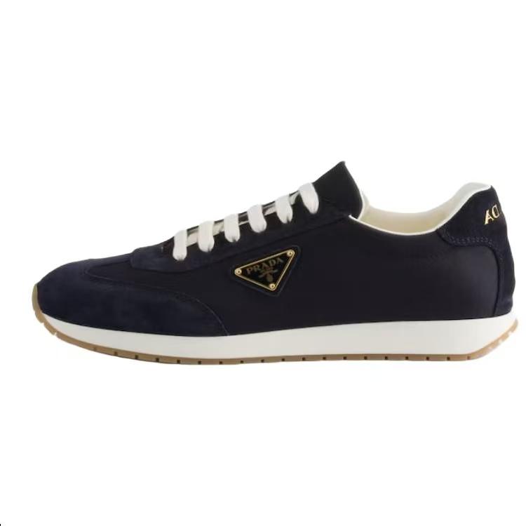 Prada Prada Low Top Casual Shoes Men's Marine Blue
