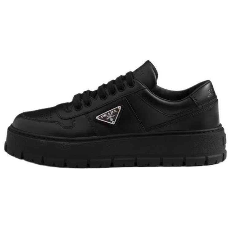 Prada Prada Low Top Skateboard Shoes Men's Black