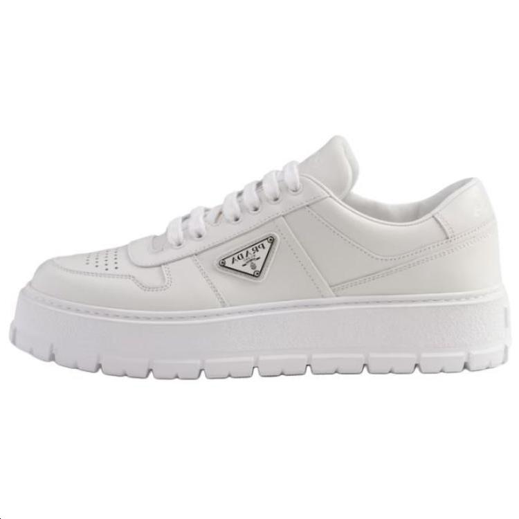 Prada Prada Low Top Skateboard Shoes Men's White