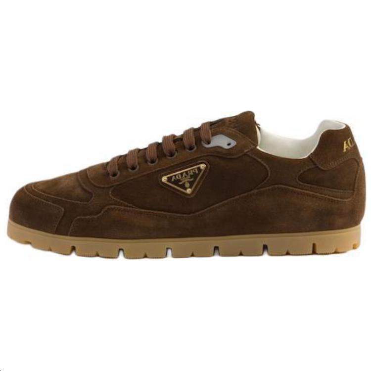 Prada Prada Trail Low Top Casual Shoes Men's Dark Brown
