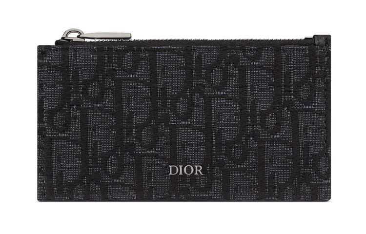 Dior Dior Cow Leather Card Holder Card Holder Men's Black